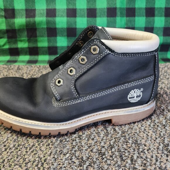 TIMBERLAND NELLIE CHUKKA BOOTS (23312) – BLACK/WHITE - US8.5 - Picture 9 of 13